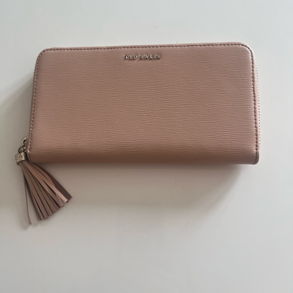 Ted Baker Tassel Zip Wallet Taupe